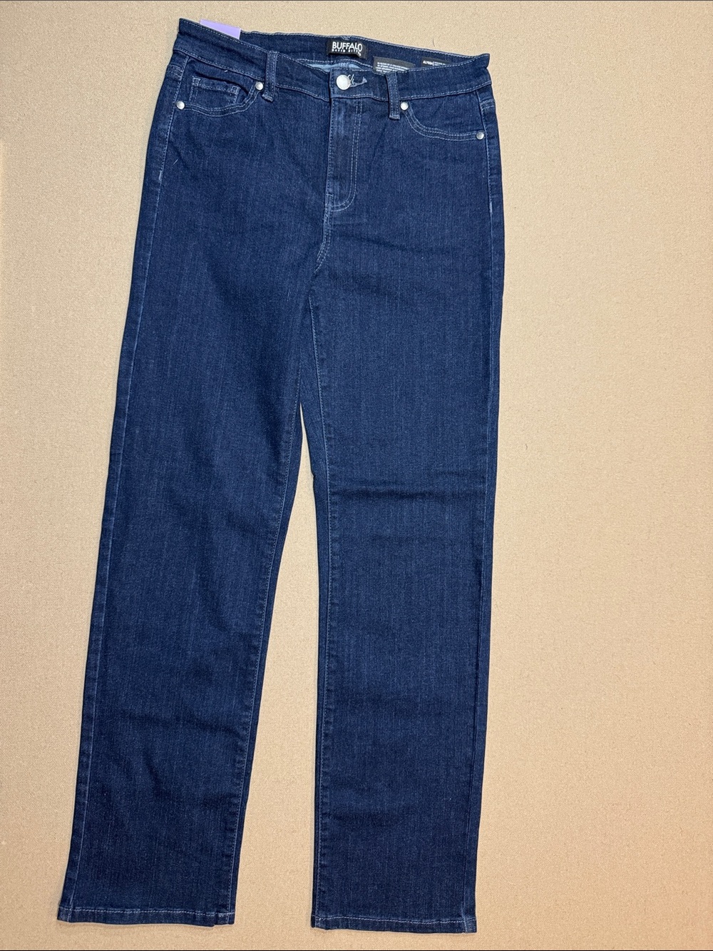 Buffalo David Bitton Navy Straight-Leg Jeans